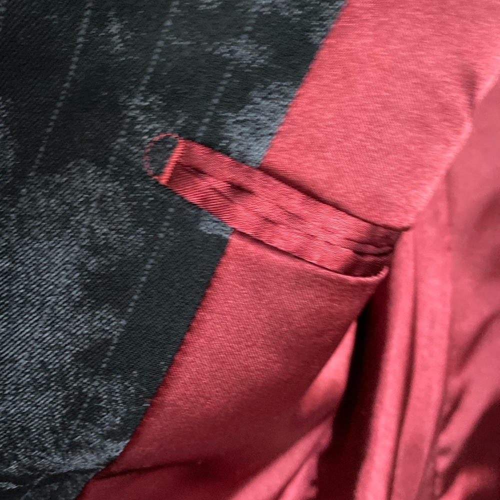 Simon Clark Blazer Men’s S Black Camo Art To Wear Grungy‎ Goth Raw Ham Jacket - Picture 11 of 14